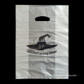 Printed PE plastic handle bag for shopping and promotion, 30mic, 50pcs/pack